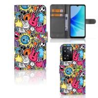 PPO A57 | A57s | A77 4G Wallet Case met Pasjes Punk Rock PPO A57 | A57s | A77 4G Wallet Case met Pasjes Punk Rock
