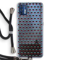 Hartjes: Motorola Moto G9 Plus Transparant Hoesje met koord