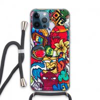 No Rules: iPhone 13 Pro Max Transparant Hoesje met koord