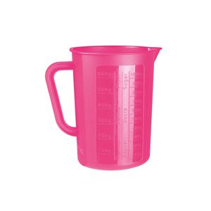 Juypal keuken maatbeker/mengbeker - kunststof - fuchsia roze - 1400 ml - Maatbekers