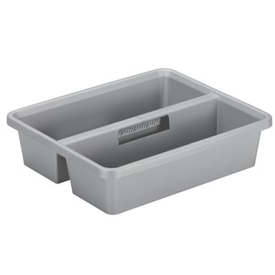 Sunware organiser - kunststof - 44 x 35 cm - grijs - 2 vakken
