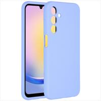 Accezz Liquid Silicone Backcover Samsung Galaxy A25 Telefoonhoesje Paars