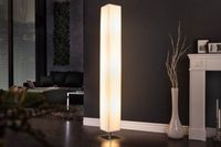 Moderne design vloerlamp PARIS 160cm witte geplooide kap vloerlamp - 8159 - thumbnail