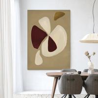 Urban Cotton Wandkleed 'Elegant' 145 x 190cm in Frame - black