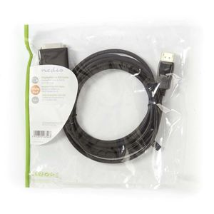 DisplayPort - DVI-kabel | DisplayPort male - DVI-D 24+1-pins male | 3,0 m | Zwart