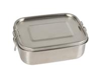 Memo Lunchbox rvs - met verdeler en siliconen ring Memo Lunchbox rvs - met verdeler en siliconen ring