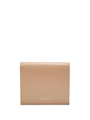 Jil Sander portefeuille pliant en cuir - Tons neutres
