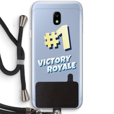Victory Royale: Samsung Galaxy J3 (2017) Transparant Hoesje met koord