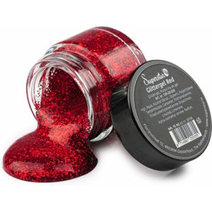 Superstar Glittergel voor lichaam/gezicht en haar - rood - 15 ml