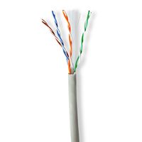 Nedis Netwerk Kabel Rol | CAT6 | Stranded | U/UTP | CCA | 305.0 m | Binnenshuis | Rond | PVC | Grijs | Trekdoos - CCBG8520GY305