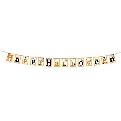 Feestdecoratie Happy Halloween slinger 3 meter