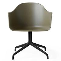 Audo Copenhagen Harbour Swivel stoel zwart, Olive