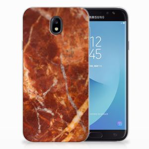 Samsung Galaxy J7 2017 | J7 Pro TPU Siliconen Hoesje Marmer Bruin