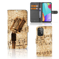 Samsung Galaxy A52 Telefoonhoesje met foto Bladmuziek - thumbnail