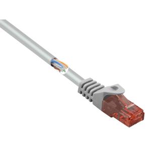 Renkforce RF-5047426 RJ45 Netwerkkabel, patchkabel CAT 6 U/UTP 0.15 m Grijs Snagless, Halogeenvrij 1 stuk(s)