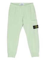 Stone Island Junior pantalon de jogging à patch Compass - Vert