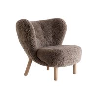 &Tradition Little Petra VB1 fauteuil Oiled Oak Sheepskin Sahara