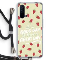 Don't forget to have a great day: OnePlus Nord CE 5G Transparant Hoesje met koord