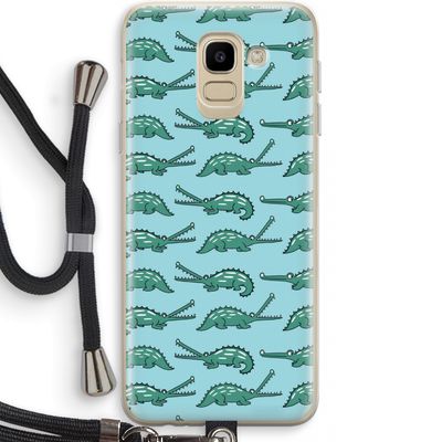 Kroko: Samsung Galaxy J6 (2018) Transparant Hoesje met koord