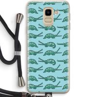Kroko: Samsung Galaxy J6 (2018) Transparant Hoesje met koord