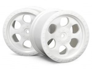 6 spoke wheel white (83x56mm/2pcs)