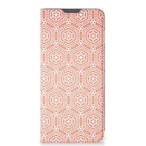 Motorola Moto G22 Hoesje met Magneet Pattern Orange