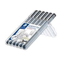 Fineliner staedtler pigment 308 ass schrijfbr zw