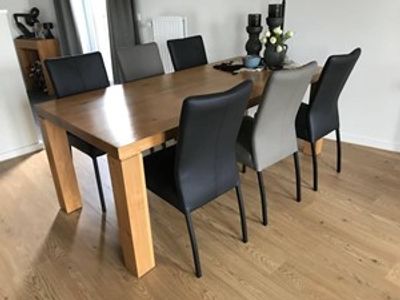 Set van 6 eetkamerstoelen - diverse kleuren leer - Echt leer, Modern, ontdek de vele Leersoorten en Kleuren bij ShopX
