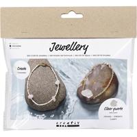 Creativ Company Mini hobbyset sieraden, armband met bergkristal, 1 doos