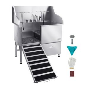 VEVOR Hondentrimmer Badkuip Hondenwasplaats met Linkerdeur 1275x795x1435mm