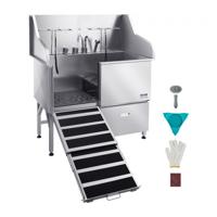 VEVOR Hondentrimmer Badkuip Hondenwasplaats met Linkerdeur 1275x795x1435mm VEVOR Hondentrimmer Badkuip Hondenwasplaats met Linkerdeur 1275x795x1435mm