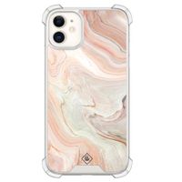 iPhone 11 siliconen shockproof hoesje - Marmer waves