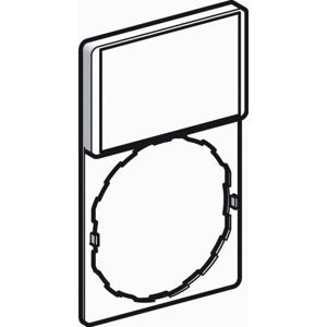 Schneider Electric ZBY6101 Labeldrager Met schild (l x b) 50 mm x 30 mm Zonder markering Zwart, Rood 1 stuk(s)