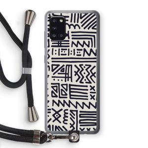 Marrakech print: Samsung Galaxy A31 Transparant Hoesje met koord