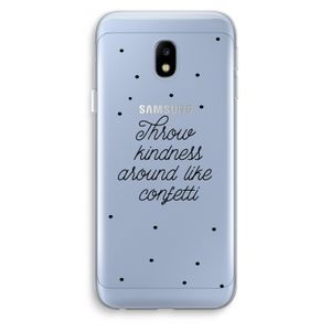 Confetti: Samsung Galaxy J3 (2017) Transparant Hoesje