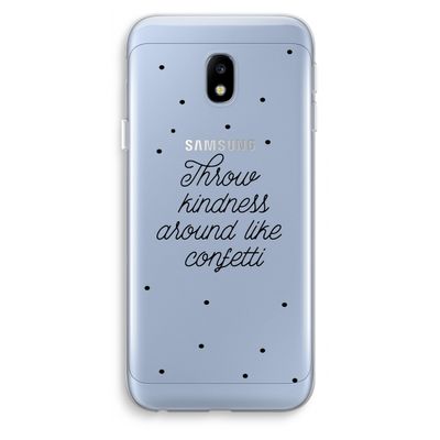 Confetti: Samsung Galaxy J3 (2017) Transparant Hoesje