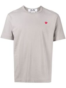 Comme Des Garçons Play t-shirt à patch logo - Gris