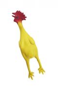 Rubber kip van 30 cm - geel - fopartikel - dieren - kippen Rubber kip van 30 cm - geel - fopartikel - dieren - kippen