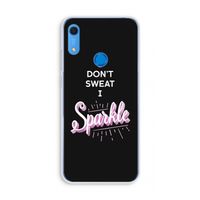 Sparkle quote: Huawei Y6s Transparant Hoesje