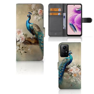 Telefoonhoesje | Met pasjeshouder | voor Xiaomi Redmi Note 12S Vintage Pauwen