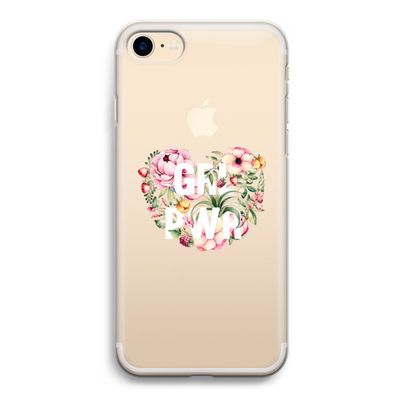 GRL PWR Flower: iPhone 7 Transparant Hoesje