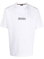 Zegna t-shirt à logo imprimé - Blanc - thumbnail