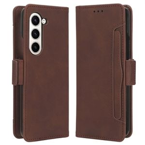 Samsung Galaxy Z Fold5 Cardholder Series Portemonnee Hoesje - Bruin