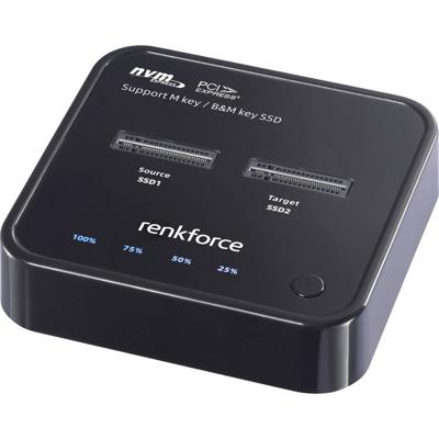 Renkforce RF-TPCD-300 1-voudig Harde schijf-kopieerstation M.2 PCIe NVMe, USB-C