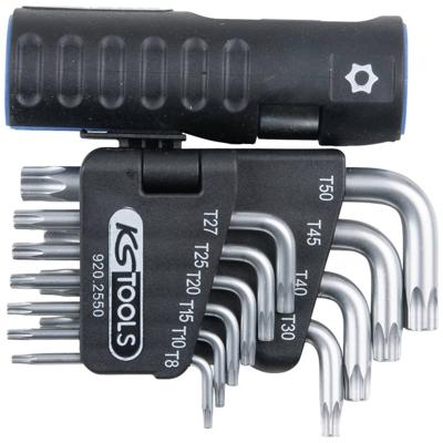 KS Tools 920.2550 TX Haakse schroevendraaierset TB 8, TB 10, TB 15, TB 20, TB 25, TB 27, TB 30, TB 40, TB 45, TB 50 10-delig