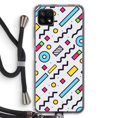 8-bit N°8: Samsung Galaxy A22 5G Transparant Hoesje met koord