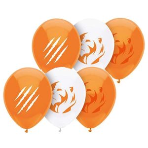 24x stuks oranje leeuw ballonnen 30 cm