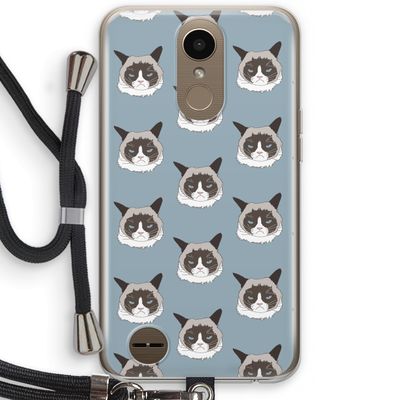 It's a Purrr Case: LG K10 (2017) Transparant Hoesje met koord
