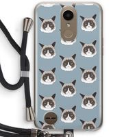 It's a Purrr Case: LG K10 (2017) Transparant Hoesje met koord