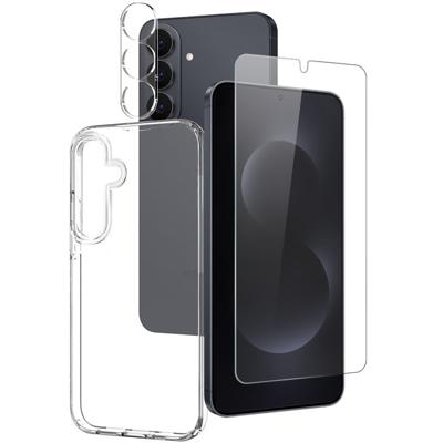 NORTHJO 3-in-1 Set voor Samsung Galaxy S26 Plus - TPU Backcover hoesje + Screenprotector + Lens NORTHJO 3-in-1 Set voor Samsung Galaxy S26 Plus - TPU Backcover hoesje + Screenprotector + Lens